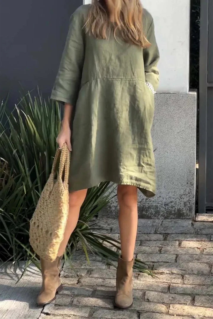 Vestido Milena - O queridinho das it girls em linho (tendência grega)
