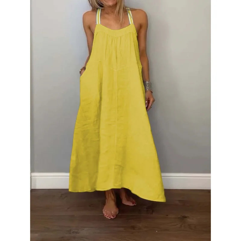 Vestido Carmem - O linho must-have das trendsetters (tendência grega)