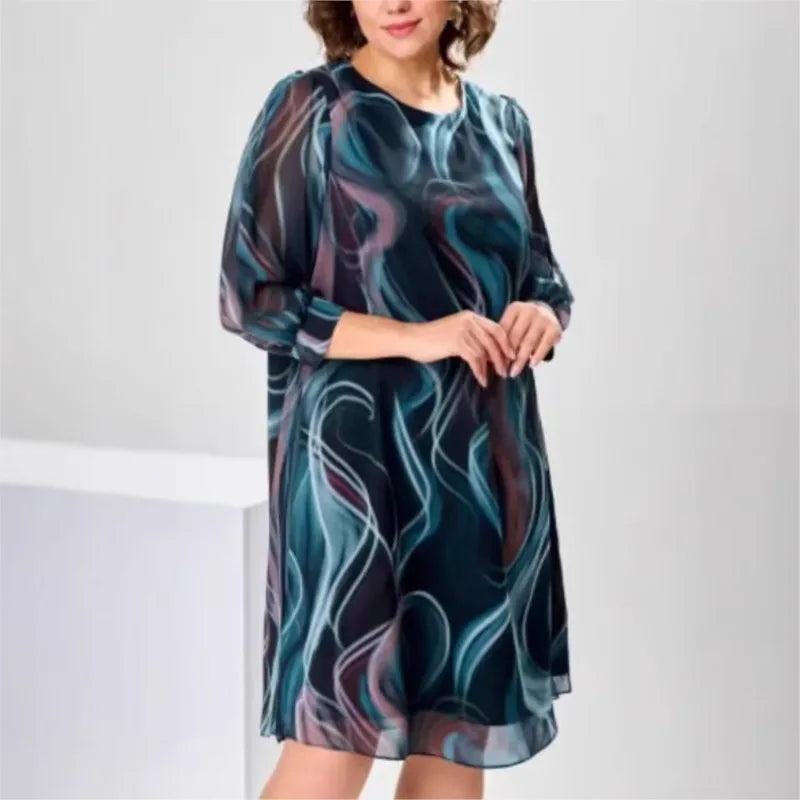 Vestido Vera - Seu wardrobe essential em chiffon (tendência Italiana)