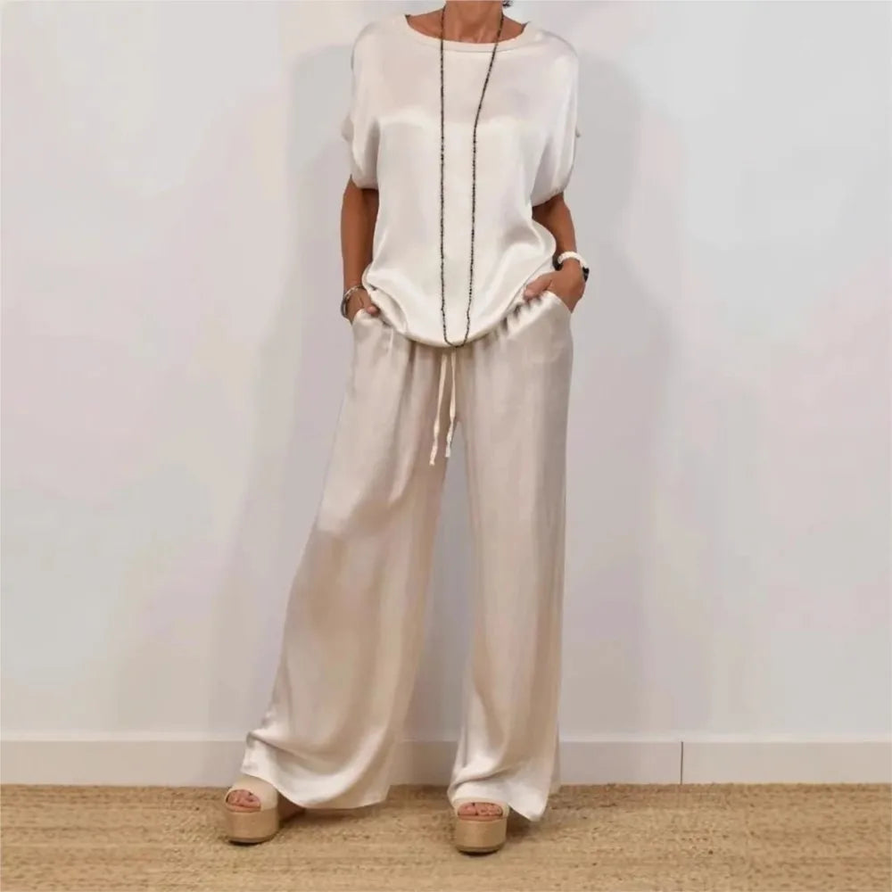 Conjunto Brisa de Cetim - O Mais Usado Pelas Blogueiras (Tendência Verão 2025)