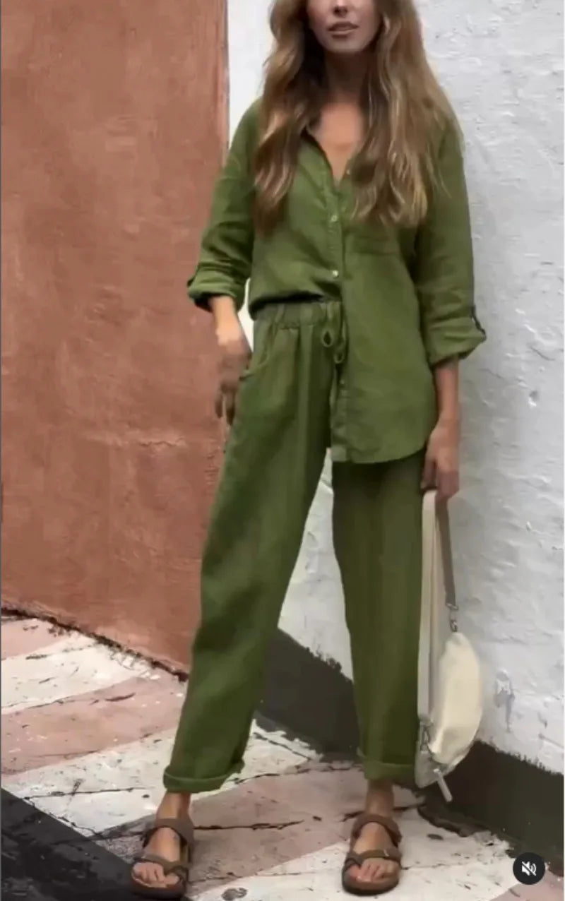 Conjunto Dêssa - Sofisticação e Luxuosidade em Linho (Predileto das Famosas)