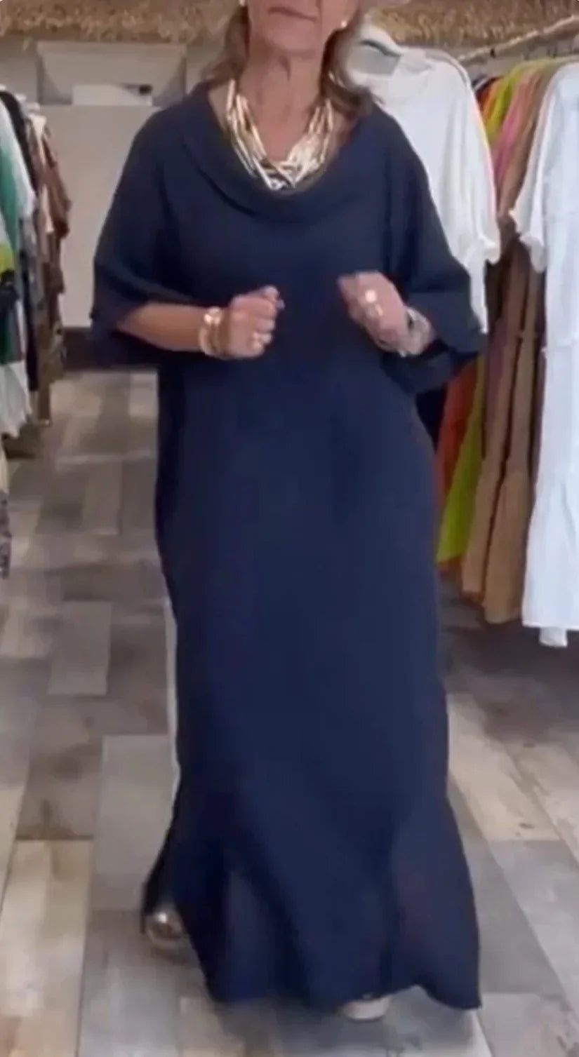 Vestido Lia - Alta qualidade em linho (tendência Italiana)