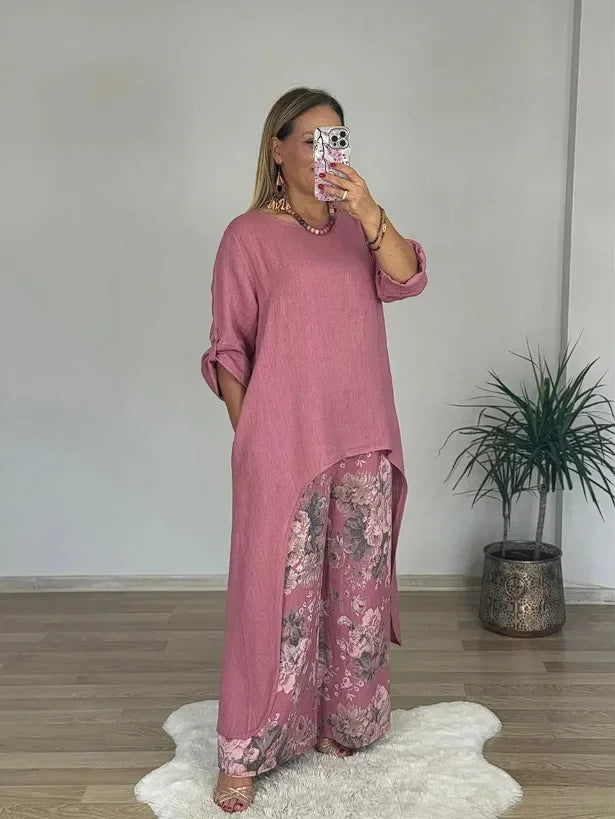 Conjunto Salomé - O queridinho das style mavens em linho (tendência grega)