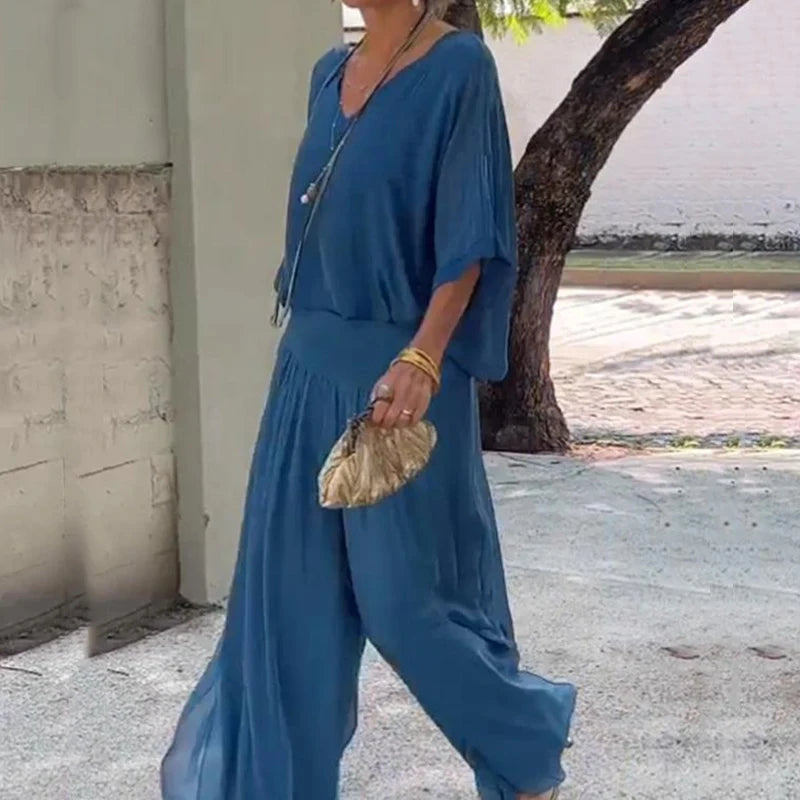 Conjunto Lumena - Pura elegância em chiffon (tendência francesa)