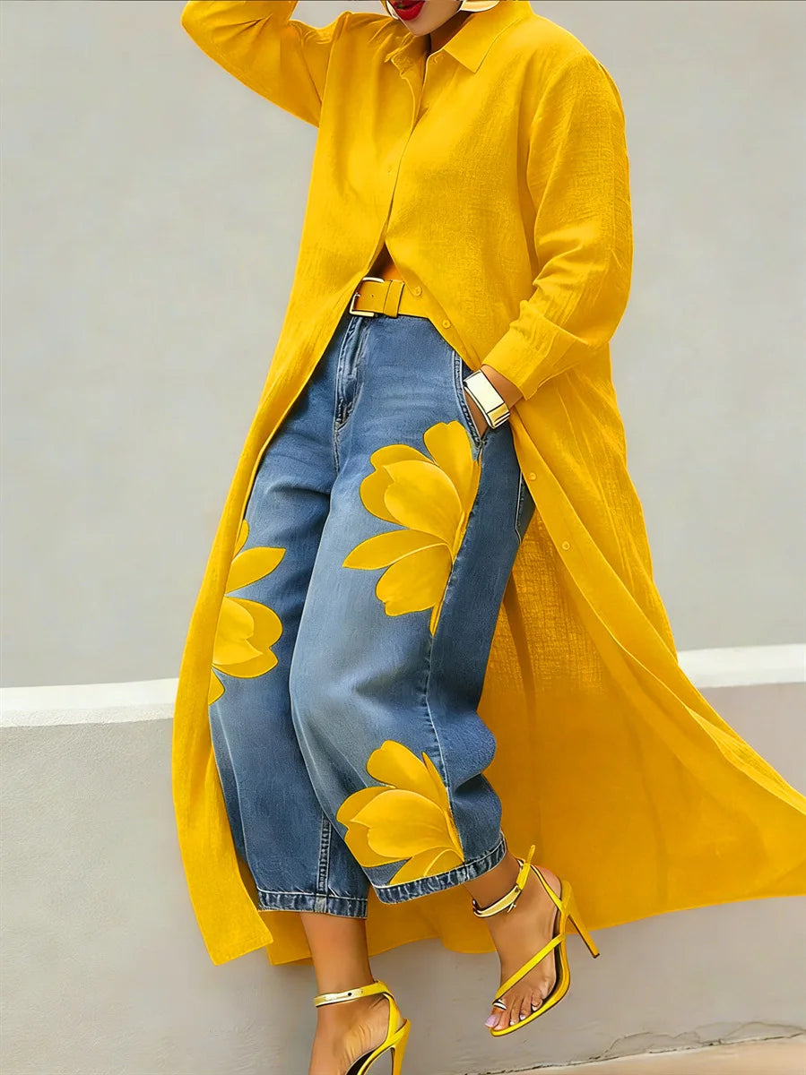 Conjunto Maraisa - Cardigan + calça tendência americana 2026 (queridinho das trendsetters)