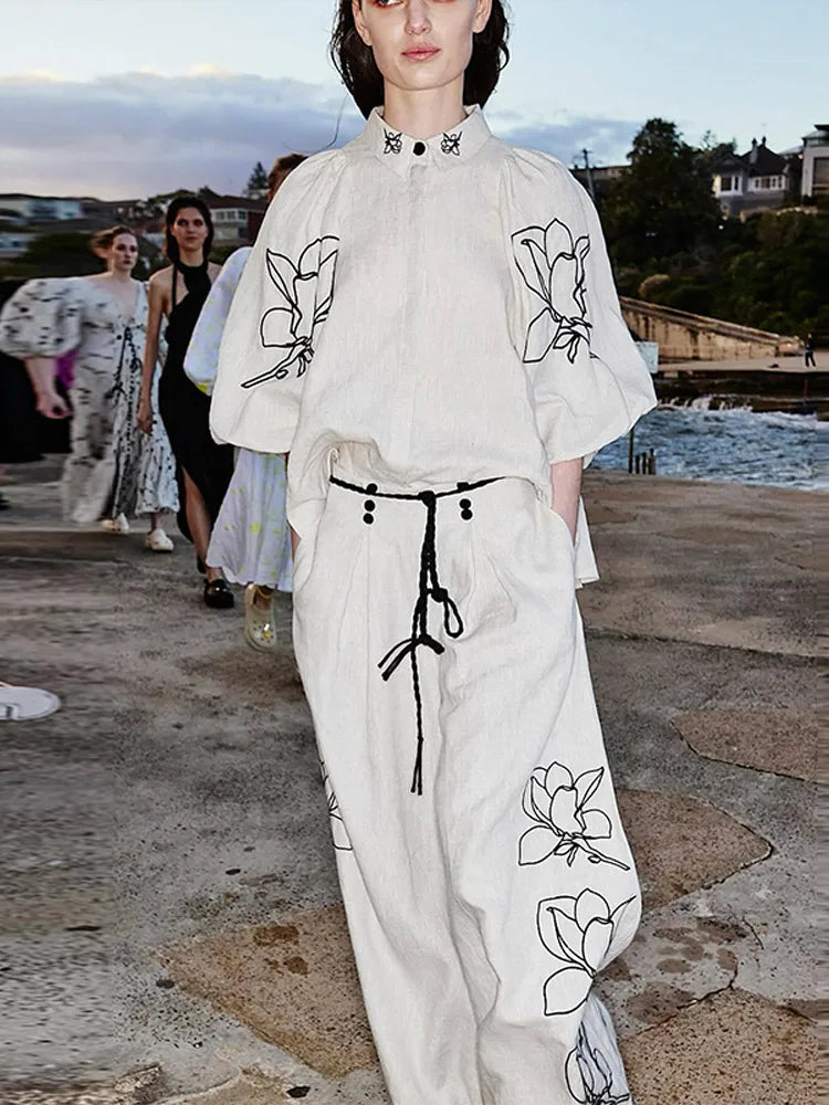 Conjunto Calura - Elegante de Linho (Tendência Holandesa)